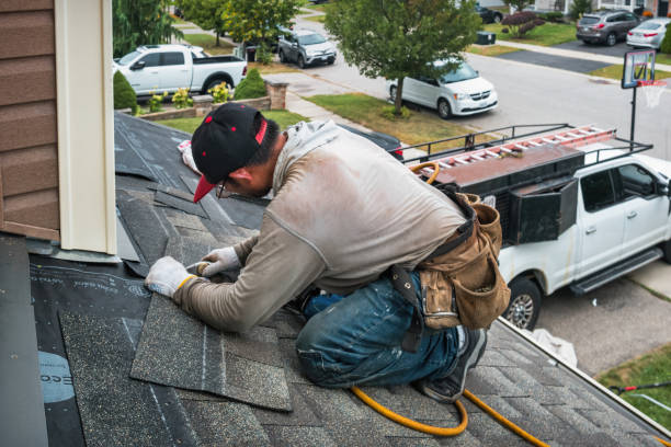 Professional Roofing technician working in Shoals, WV
